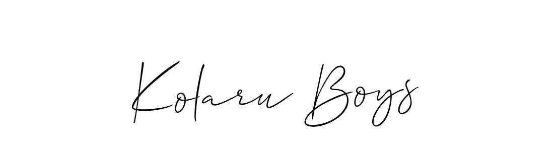 Once you've used our free online signature maker to create your best signature Allison_Script style, it's time to enjoy all of the benefits that Kolaru Boys name signing documents. Kolaru Boys signature style 2 images and pictures png