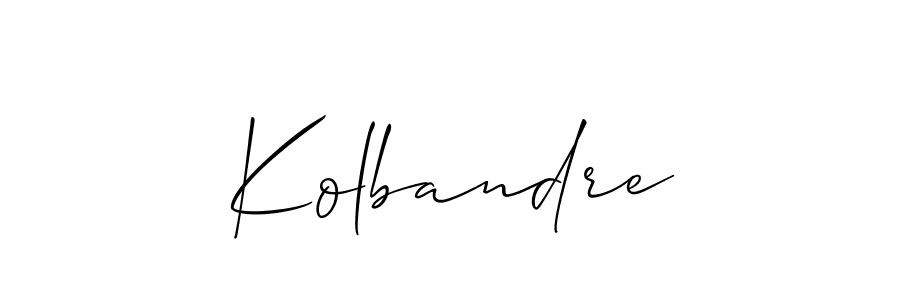 if you are searching for the best signature style for your name Kolbandre. so please give up your signature search. here we have designed multiple signature styles  using Allison_Script. Kolbandre signature style 2 images and pictures png
