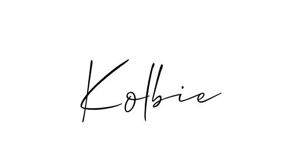 Make a short Kolbie signature style. Manage your documents anywhere anytime using Allison_Script. Create and add eSignatures, submit forms, share and send files easily. Kolbie signature style 2 images and pictures png