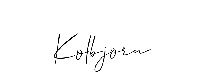 How to make Kolbjorn name signature. Use Allison_Script style for creating short signs online. This is the latest handwritten sign. Kolbjorn signature style 2 images and pictures png