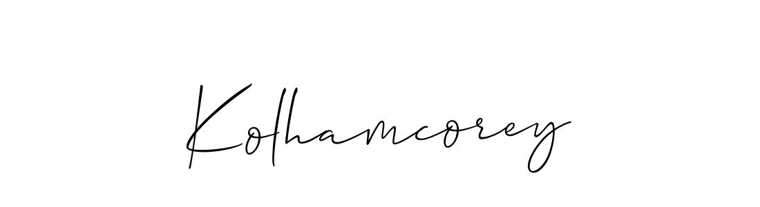 See photos of Kolhamcorey official signature by Spectra . Check more albums & portfolios. Read reviews & check more about Allison_Script font. Kolhamcorey signature style 2 images and pictures png