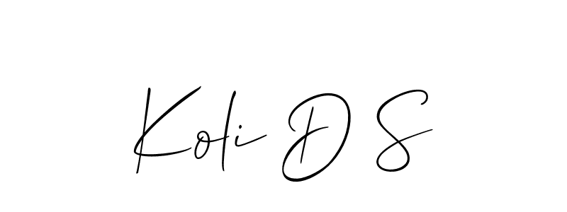 Make a beautiful signature design for name Koli D S. Use this online signature maker to create a handwritten signature for free. Koli D S signature style 2 images and pictures png