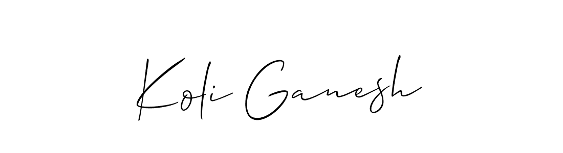 This is the best signature style for the Koli Ganesh name. Also you like these signature font (Allison_Script). Mix name signature. Koli Ganesh signature style 2 images and pictures png
