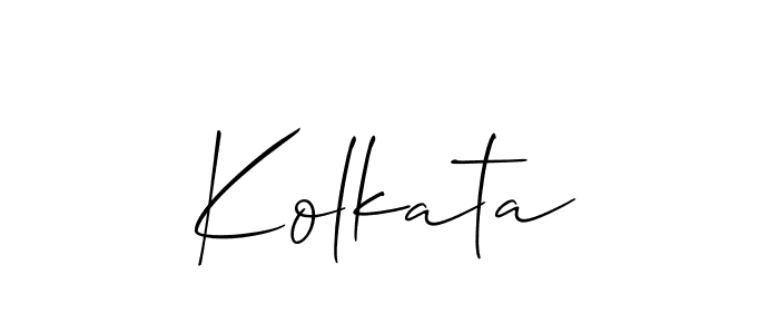 Also we have Kolkata name is the best signature style. Create professional handwritten signature collection using Allison_Script autograph style. Kolkata signature style 2 images and pictures png