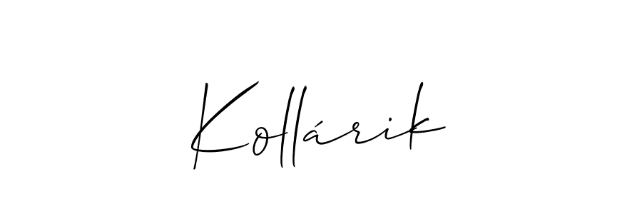 Kollárik stylish signature style. Best Handwritten Sign (Allison_Script) for my name. Handwritten Signature Collection Ideas for my name Kollárik. Kollárik signature style 2 images and pictures png