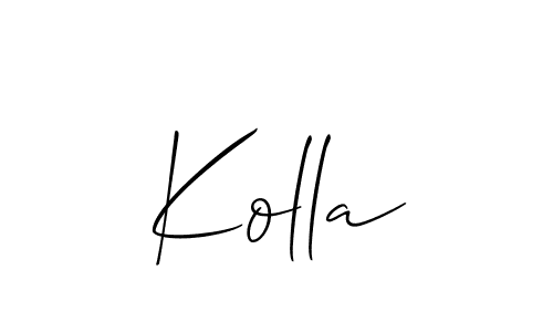 Here are the top 10 professional signature styles for the name Kolla. These are the best autograph styles you can use for your name. Kolla signature style 2 images and pictures png