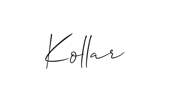 Best and Professional Signature Style for Kollar. Allison_Script Best Signature Style Collection. Kollar signature style 2 images and pictures png