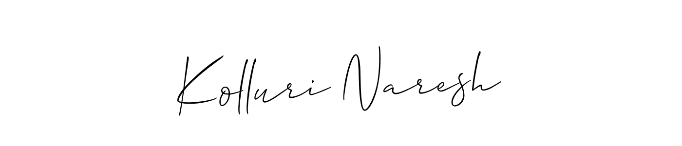 Similarly Allison_Script is the best handwritten signature design. Signature creator online .You can use it as an online autograph creator for name Kolluri Naresh. Kolluri Naresh signature style 2 images and pictures png