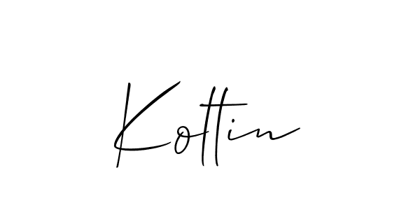Use a signature maker to create a handwritten signature online. With this signature software, you can design (Allison_Script) your own signature for name Koltin. Koltin signature style 2 images and pictures png