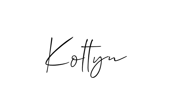 How to make Koltyn name signature. Use Allison_Script style for creating short signs online. This is the latest handwritten sign. Koltyn signature style 2 images and pictures png