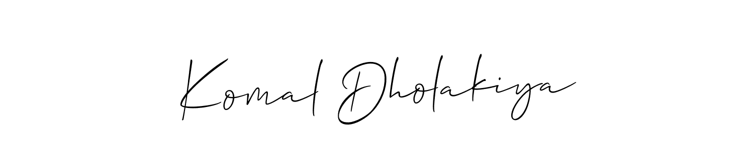 Here are the top 10 professional signature styles for the name Komal Dholakiya. These are the best autograph styles you can use for your name. Komal Dholakiya signature style 2 images and pictures png