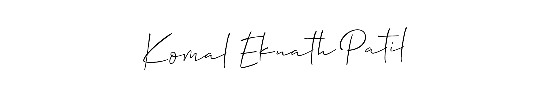 It looks lik you need a new signature style for name Komal Eknath Patil. Design unique handwritten (Allison_Script) signature with our free signature maker in just a few clicks. Komal Eknath Patil signature style 2 images and pictures png
