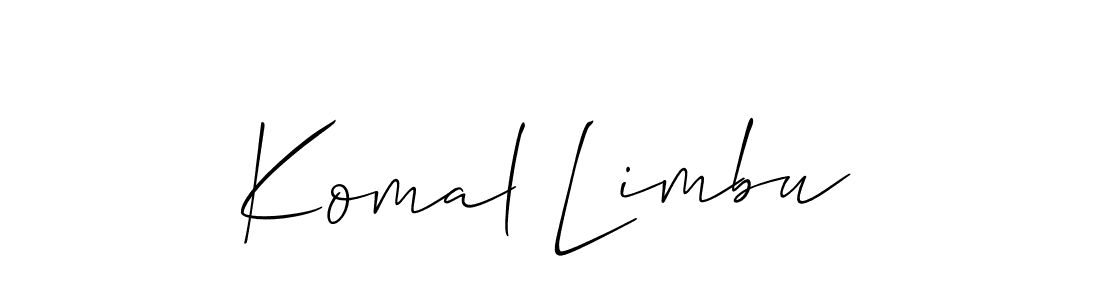Make a beautiful signature design for name Komal Limbu. Use this online signature maker to create a handwritten signature for free. Komal Limbu signature style 2 images and pictures png