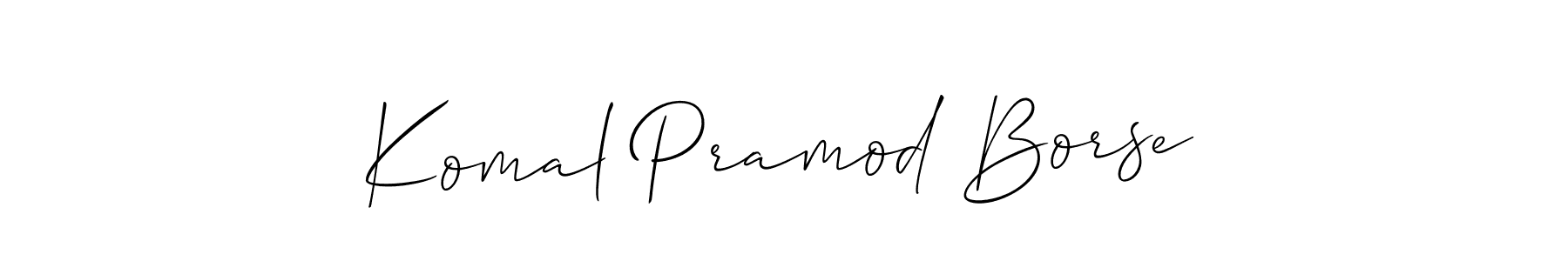 Best and Professional Signature Style for Komal Pramod Borse. Allison_Script Best Signature Style Collection. Komal Pramod Borse signature style 2 images and pictures png