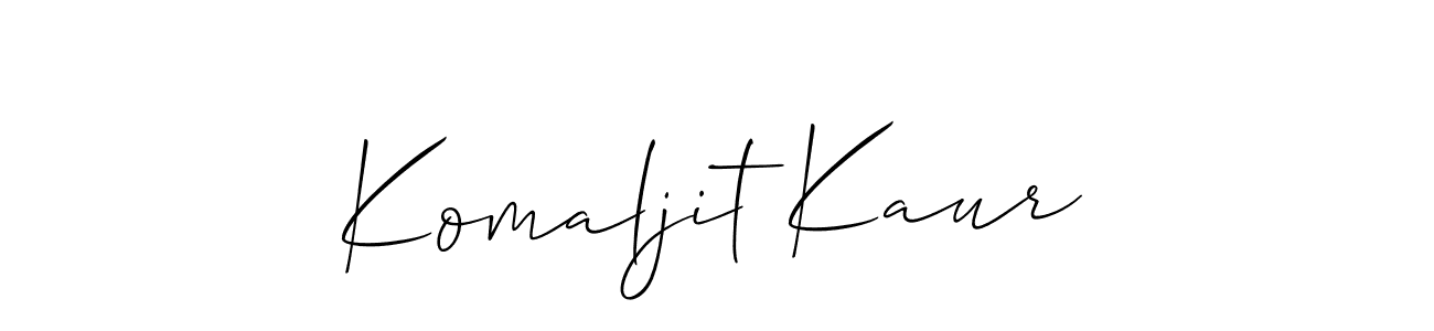 This is the best signature style for the Komaljit Kaur name. Also you like these signature font (Allison_Script). Mix name signature. Komaljit Kaur signature style 2 images and pictures png