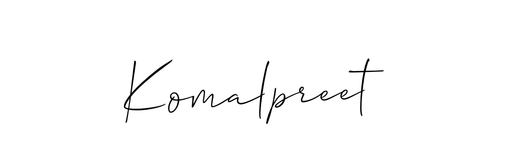 Here are the top 10 professional signature styles for the name Komalpreet. These are the best autograph styles you can use for your name. Komalpreet signature style 2 images and pictures png