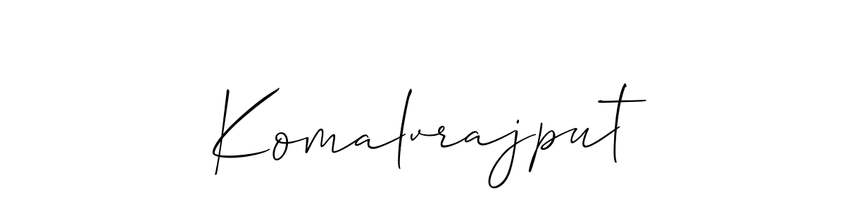 Make a short Komalvrajput signature style. Manage your documents anywhere anytime using Allison_Script. Create and add eSignatures, submit forms, share and send files easily. Komalvrajput signature style 2 images and pictures png