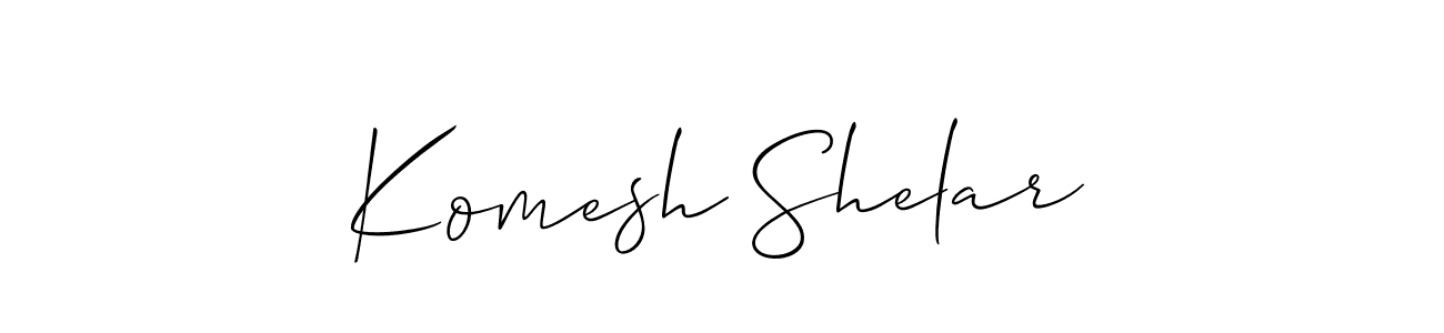 Similarly Allison_Script is the best handwritten signature design. Signature creator online .You can use it as an online autograph creator for name Komesh Shelar. Komesh Shelar signature style 2 images and pictures png