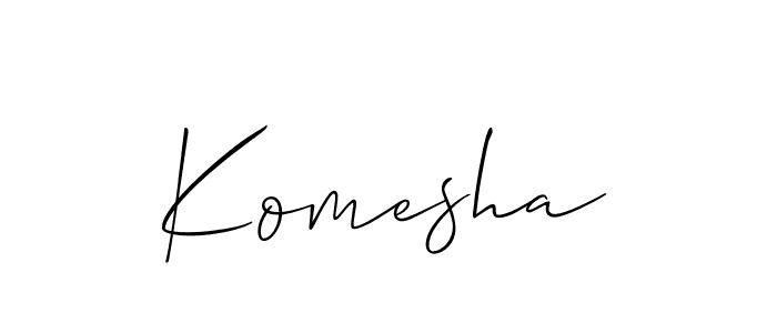 Komesha stylish signature style. Best Handwritten Sign (Allison_Script) for my name. Handwritten Signature Collection Ideas for my name Komesha. Komesha signature style 2 images and pictures png
