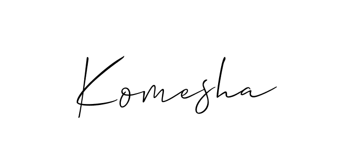 How to Draw Komesha signature style? Allison_Script is a latest design signature styles for name Komesha. Komesha signature style 2 images and pictures png