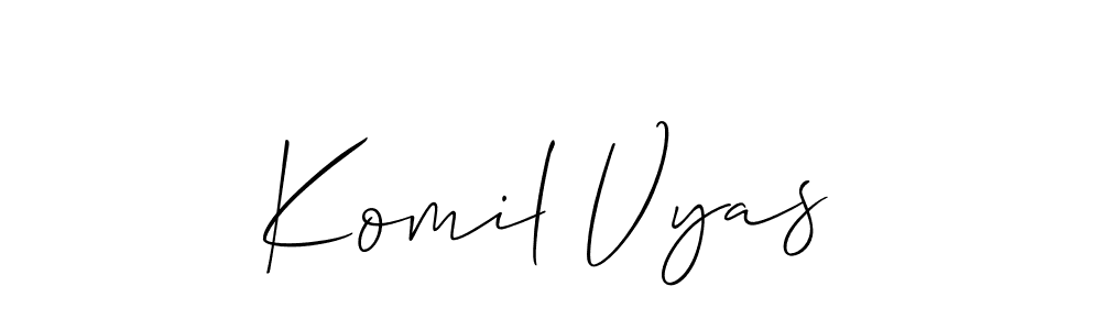 Here are the top 10 professional signature styles for the name Komil Vyas. These are the best autograph styles you can use for your name. Komil Vyas signature style 2 images and pictures png