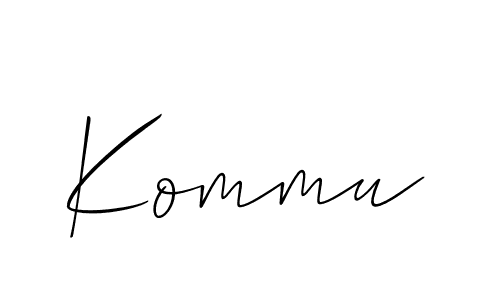 Also You can easily find your signature by using the search form. We will create Kommu name handwritten signature images for you free of cost using Allison_Script sign style. Kommu signature style 2 images and pictures png