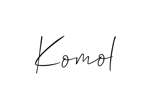 It looks lik you need a new signature style for name Komol. Design unique handwritten (Allison_Script) signature with our free signature maker in just a few clicks. Komol signature style 2 images and pictures png