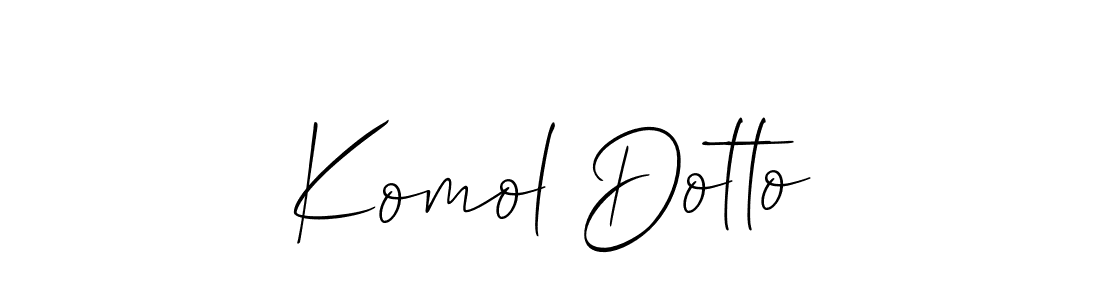 Komol Dotto stylish signature style. Best Handwritten Sign (Allison_Script) for my name. Handwritten Signature Collection Ideas for my name Komol Dotto. Komol Dotto signature style 2 images and pictures png