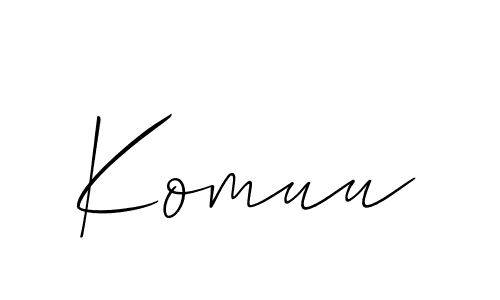 Similarly Allison_Script is the best handwritten signature design. Signature creator online .You can use it as an online autograph creator for name Komuu. Komuu signature style 2 images and pictures png