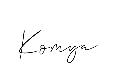 Also You can easily find your signature by using the search form. We will create Komya name handwritten signature images for you free of cost using Allison_Script sign style. Komya signature style 2 images and pictures png