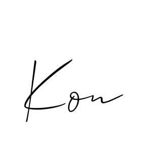 Check out images of Autograph of Kon name. Actor Kon Signature Style. Allison_Script is a professional sign style online. Kon signature style 2 images and pictures png