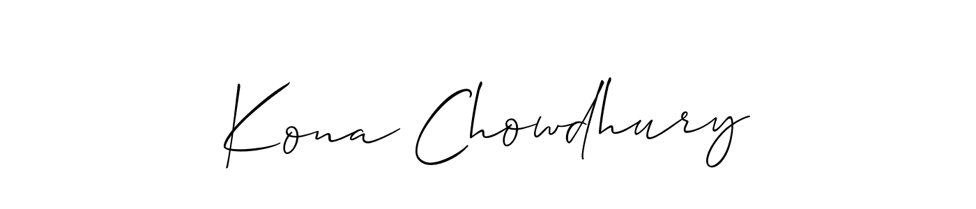 How to make Kona Chowdhury signature? Allison_Script is a professional autograph style. Create handwritten signature for Kona Chowdhury name. Kona Chowdhury signature style 2 images and pictures png