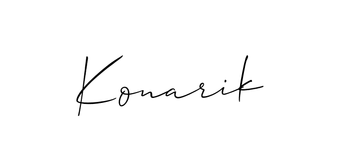 Also we have Konarik name is the best signature style. Create professional handwritten signature collection using Allison_Script autograph style. Konarik signature style 2 images and pictures png