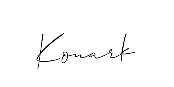 Konark stylish signature style. Best Handwritten Sign (Allison_Script) for my name. Handwritten Signature Collection Ideas for my name Konark. Konark signature style 2 images and pictures png