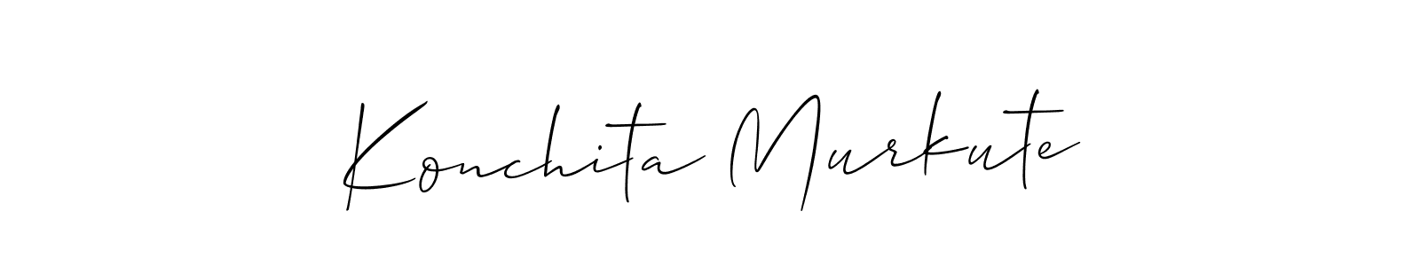 Also You can easily find your signature by using the search form. We will create Konchita Murkute name handwritten signature images for you free of cost using Allison_Script sign style. Konchita Murkute signature style 2 images and pictures png