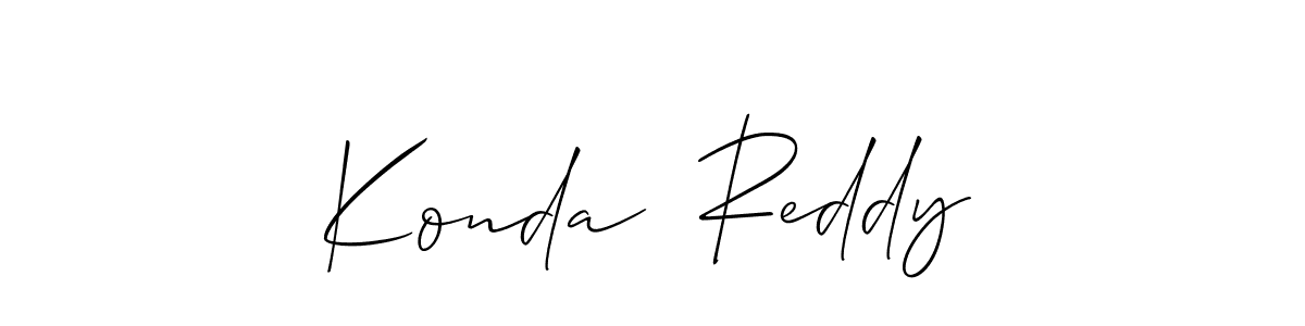 Create a beautiful signature design for name Konda  Reddy. With this signature (Allison_Script) fonts, you can make a handwritten signature for free. Konda  Reddy signature style 2 images and pictures png