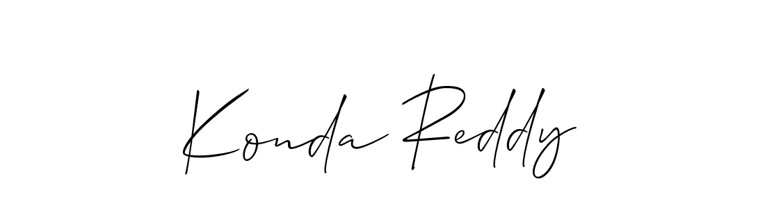 if you are searching for the best signature style for your name Konda Reddy. so please give up your signature search. here we have designed multiple signature styles  using Allison_Script. Konda Reddy signature style 2 images and pictures png