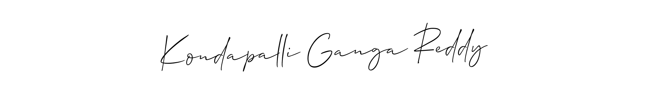 Design your own signature with our free online signature maker. With this signature software, you can create a handwritten (Allison_Script) signature for name Kondapalli Ganga Reddy. Kondapalli Ganga Reddy signature style 2 images and pictures png