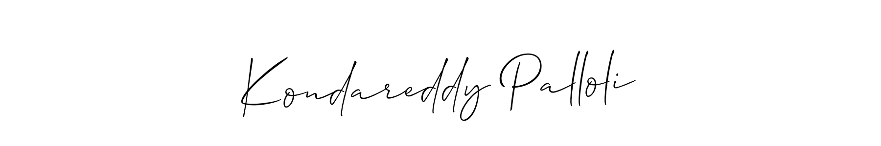 This is the best signature style for the Kondareddy Palloli name. Also you like these signature font (Allison_Script). Mix name signature. Kondareddy Palloli signature style 2 images and pictures png