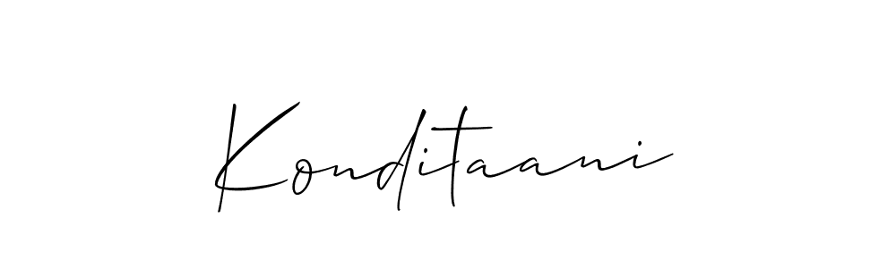 Also we have Konditaani name is the best signature style. Create professional handwritten signature collection using Allison_Script autograph style. Konditaani signature style 2 images and pictures png