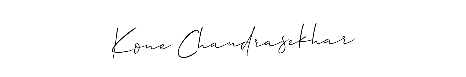 Use a signature maker to create a handwritten signature online. With this signature software, you can design (Allison_Script) your own signature for name Kone Chandrasekhar. Kone Chandrasekhar signature style 2 images and pictures png