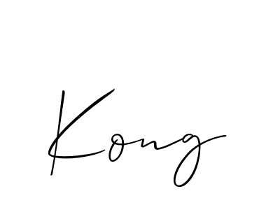 Best and Professional Signature Style for Kong. Allison_Script Best Signature Style Collection. Kong signature style 2 images and pictures png