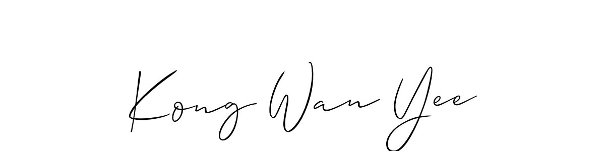 Best and Professional Signature Style for Kong Wan Yee. Allison_Script Best Signature Style Collection. Kong Wan Yee signature style 2 images and pictures png