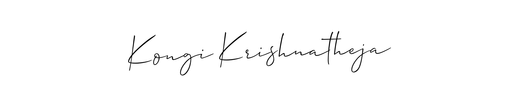 Check out images of Autograph of Kongi Krishnatheja name. Actor Kongi Krishnatheja Signature Style. Allison_Script is a professional sign style online. Kongi Krishnatheja signature style 2 images and pictures png