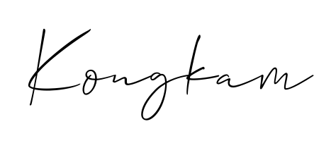 The Allison_Script font transforms the name Kongkam into an executive sign with sharp precision and distinguished character. Kongkam signature style 2 images and pictures png