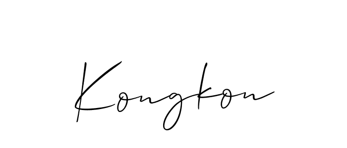 How to make Kongkon name signature. Use Allison_Script style for creating short signs online. This is the latest handwritten sign. Kongkon signature style 2 images and pictures png