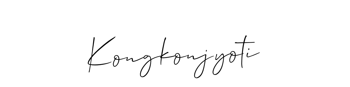 Similarly Allison_Script is the best handwritten signature design. Signature creator online .You can use it as an online autograph creator for name Kongkonjyoti. Kongkonjyoti signature style 2 images and pictures png