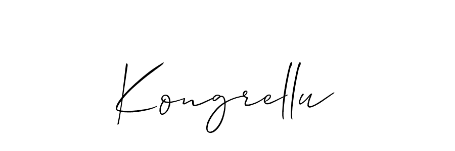 if you are searching for the best signature style for your name Kongrellu. so please give up your signature search. here we have designed multiple signature styles  using Allison_Script. Kongrellu signature style 2 images and pictures png