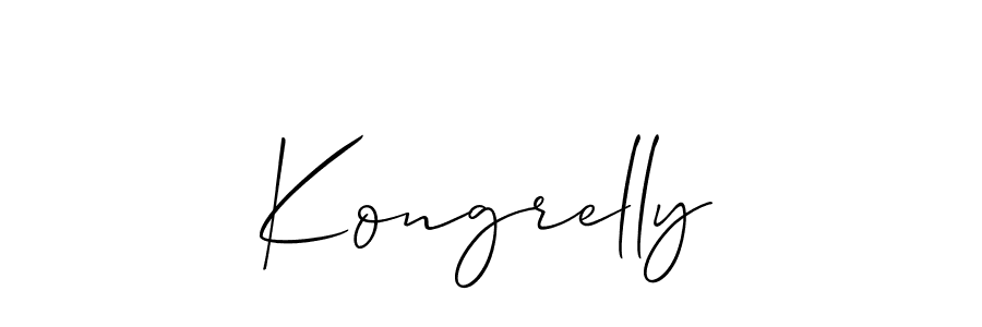 Allison_Script is a professional signature style that is perfect for those who want to add a touch of class to their signature. It is also a great choice for those who want to make their signature more unique. Get Kongrelly name to fancy signature for free. Kongrelly signature style 2 images and pictures png