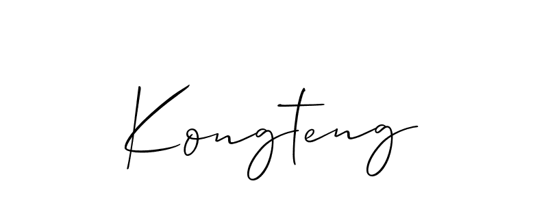 Create a beautiful signature design for name Kongteng. With this signature (Allison_Script) fonts, you can make a handwritten signature for free. Kongteng signature style 2 images and pictures png